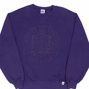 VINTAGE UCSD SAN DIEGO RUSSELL SWEATSHIRT 1990S SIZE MEDIUM MADE IN USA suitable for holidays side pocket