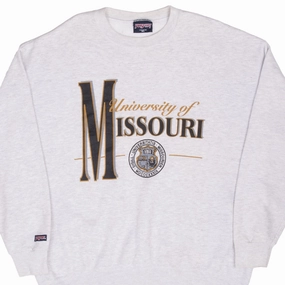 VINTAGE UNIVERSITY OF MISSOURI JANSPORT SWEATSHIRT 1990S XL MADE IN USA product herringbone texture