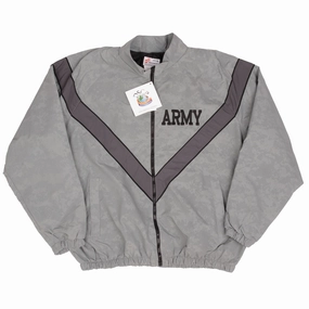 VINTAGE US ARMY 2005 WINDBREAKER REFLECTIVE CAMO TRAINING IPFU JACKET DEADSTOCK Flexible Shoulder Seams