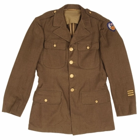 Hyperguard Water Resistance VINTAGE US ARMY AIR FORCES UNIFORM WOOL DRESS JACKET  PATCH 1943 WW2 SIZE 36R