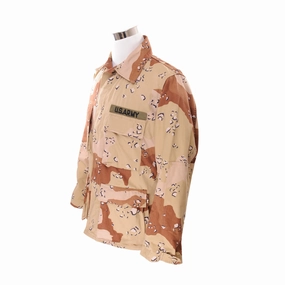 Perfection VINTAGE US ARMY CHOCOLATE CHIP DESERT CAMOUFLAGE PATTERN COMBAT JACKET 1983 DESERT STORM MEDIUM REGULAR