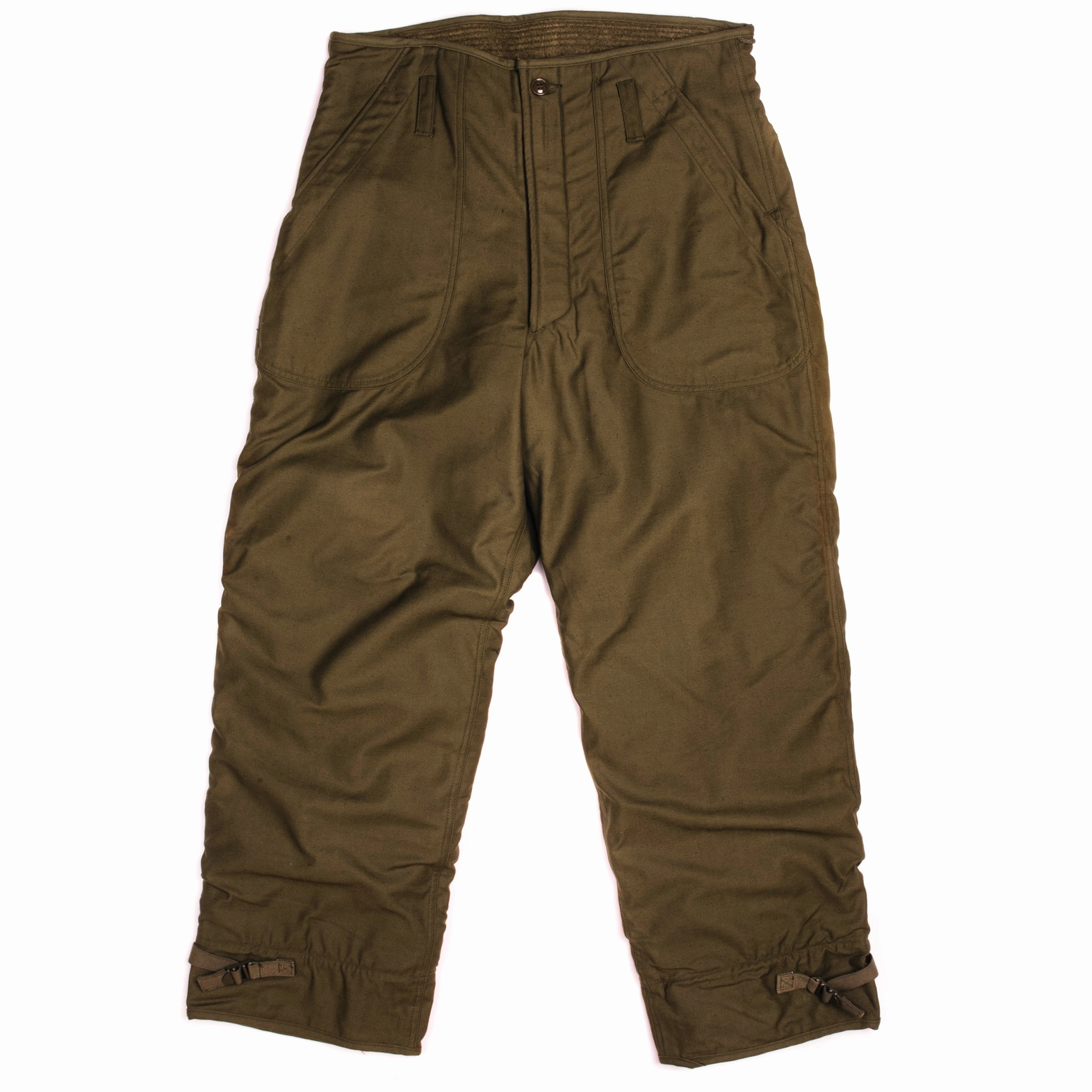 VINTAGE US ARMY COLD WEATHER PERMEABLE TROUSERS PANTS 1978 SIZE MEDIUM W34 L29 NOS Casual Movement Wrinklefree