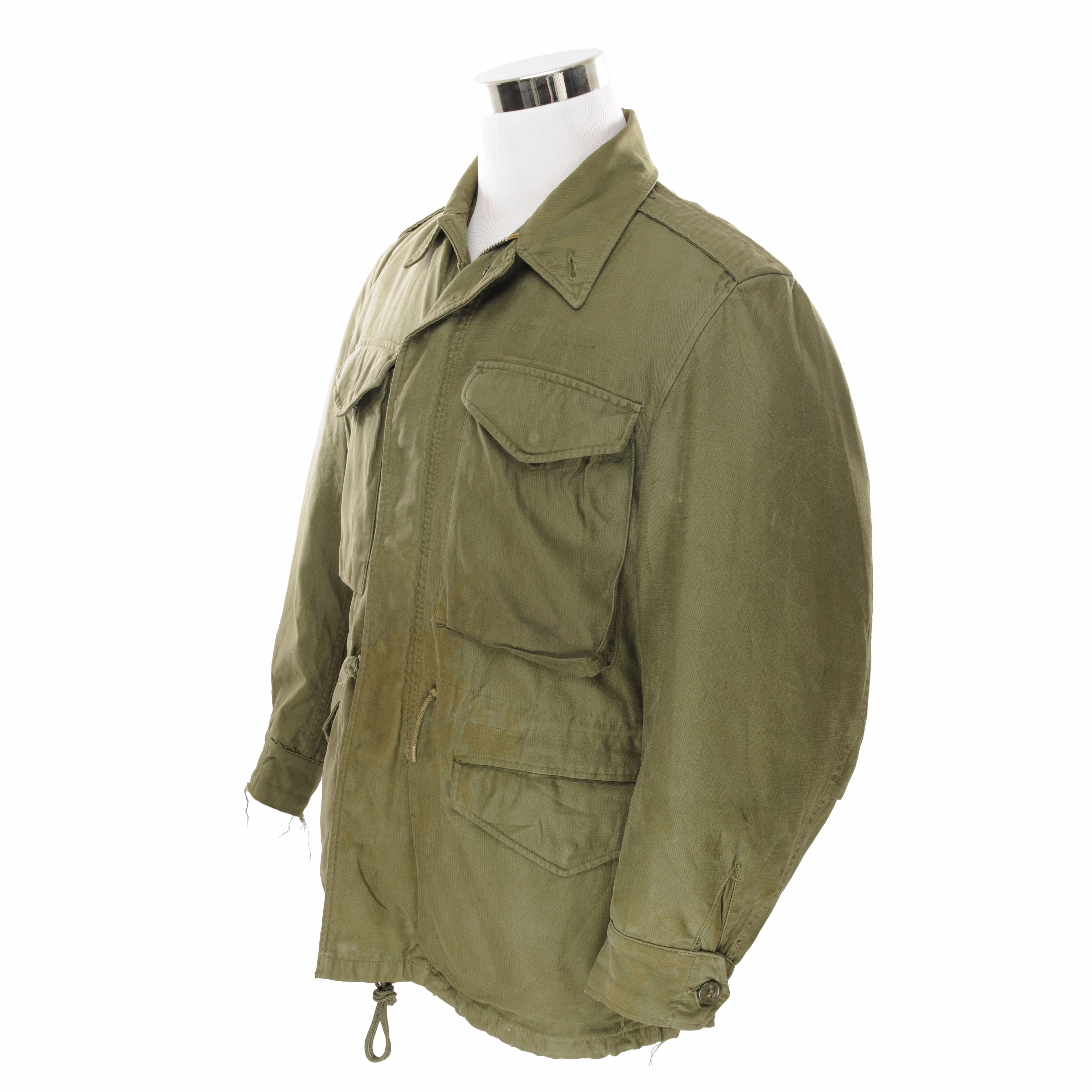 VINTAGE US ARMY FIELD JACKET M-1951 M51 1950S VIETNAM WAR SMALL SHORT Toothbrush