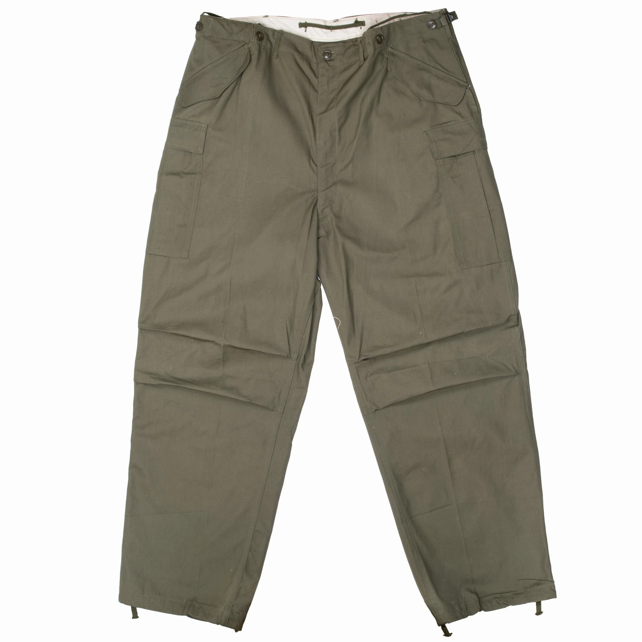 Low Bulk Design VINTAGE US ARMY FIELD TROUSERS PANTS M51 1951 KOREAN WAR XL LONG NOS