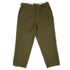 VINTAGE US ARMY FIELD WOOL TROUSERS PANTS M51 1950S KOREAN WAR SZE LARGE REGULAR All weather Comfy Shape