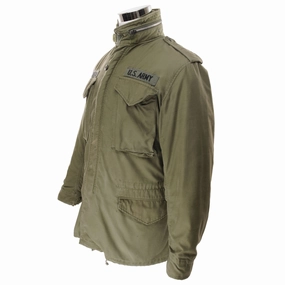 Box Thermal Comfort VINTAGE US ARMY M65 1971 VIETNAM WAR  FIELD JACKET PATCHED SIZE SMALL REG