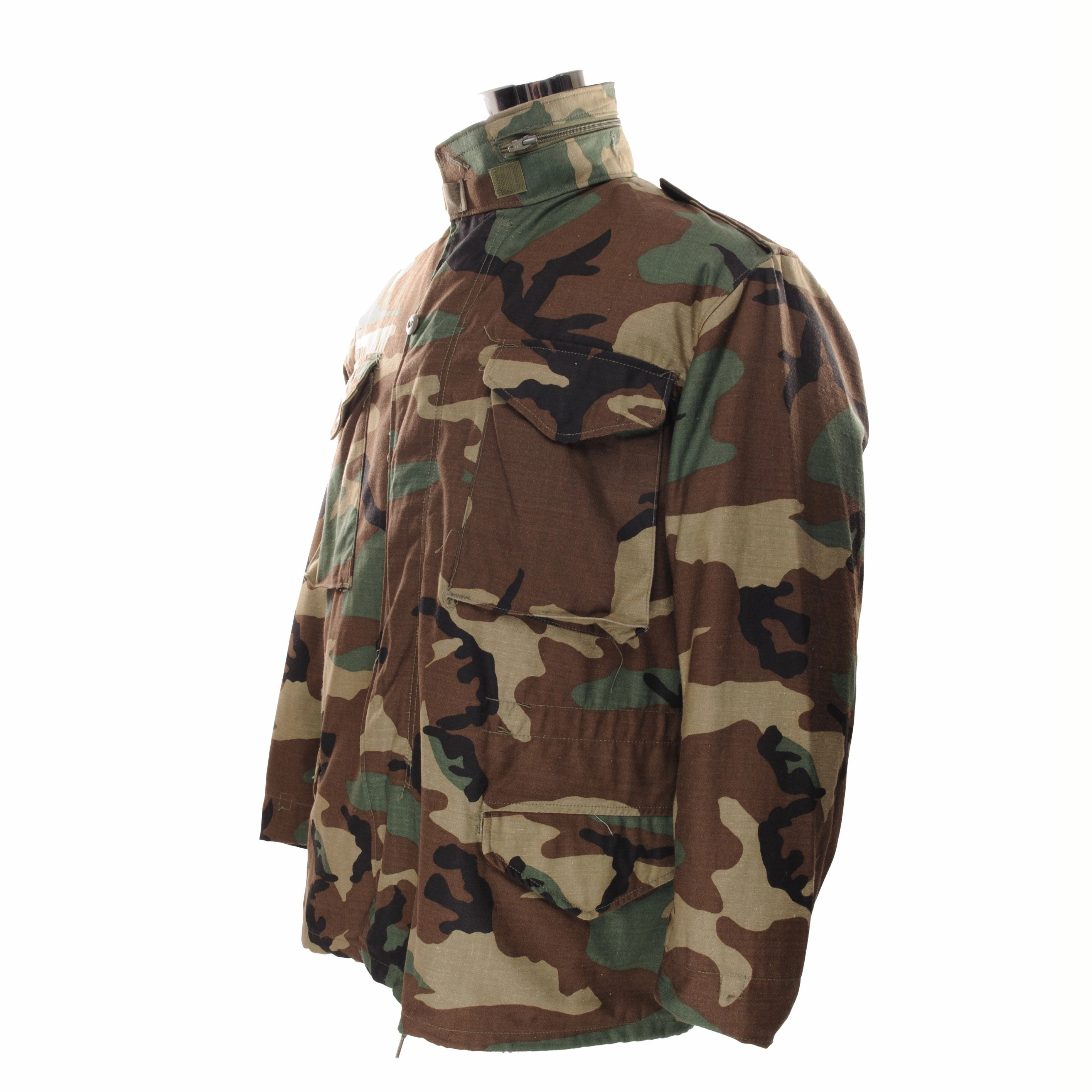 Universal Backpack Compatibility VINTAGE US ARMY M65 WOODLAND CAMO FIELD JACKET 1985 MEDIUM SHORT NOS