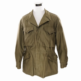 VINTAGE US ARMY M-1943 M43 FIELD JACKET 1945 WW2 ERA SIZE 40R Eco Friendly Insulation Secure Storage