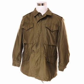 VINTAGE US ARMY M-1951 M51 FIELD JACKET 1964 VIETNAM WAR SIZE MEDIUM SHORT WITH PILE LINER OdorControl Treatment