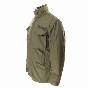 VINTAGE US ARMY M-1965 M65 1982 FIELD JACKET PATCHED SIZE SMALL REGULAR Exhibit Assignment