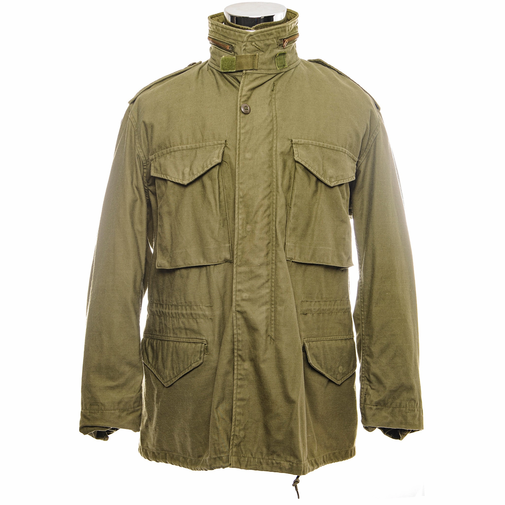 Slim Profile monochromatic VINTAGE US ARMY M-1965 M65 FIELD JACKET 1974 VIETNAM WAR SIZE MEDIUM REGULAR