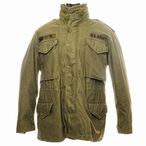 VINTAGE US ARMY M-1965 M65 FIELD JACKET 1976 SIZE MEDIUM SHORT Quick Pack Collar Options