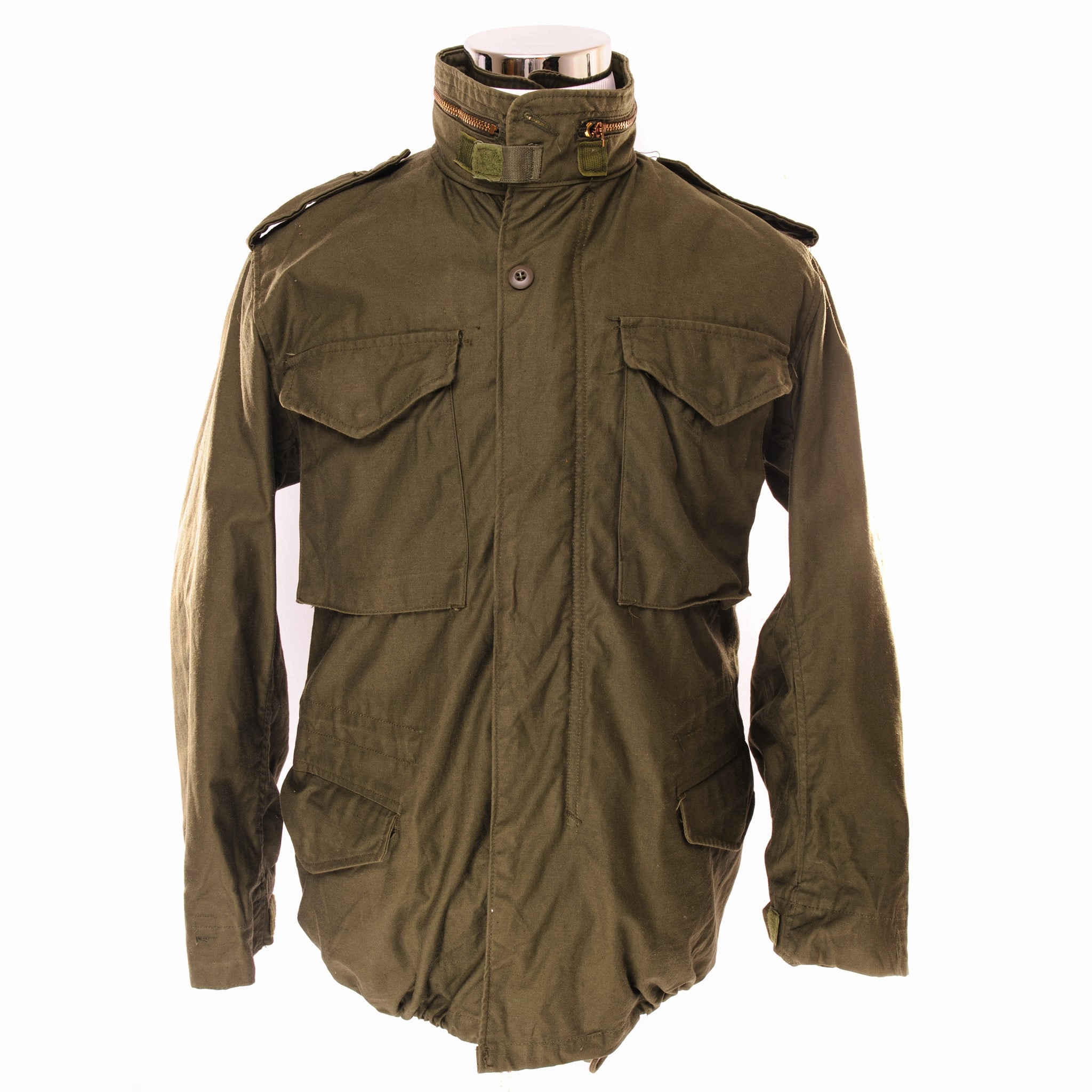 VINTAGE US ARMY M-1965 M65 FIELD JACKET 1980 SIZE SMALL REGULAR Storm Shield Moisture Wicking Technology