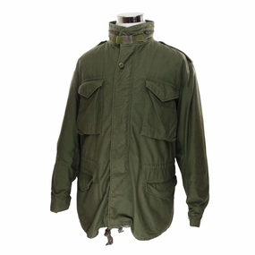 Adjustable Hem System VINTAGE US ARMY M-1965 M65 FIELD JACKET 1987 SIZE LARGE LONG WITH LINER