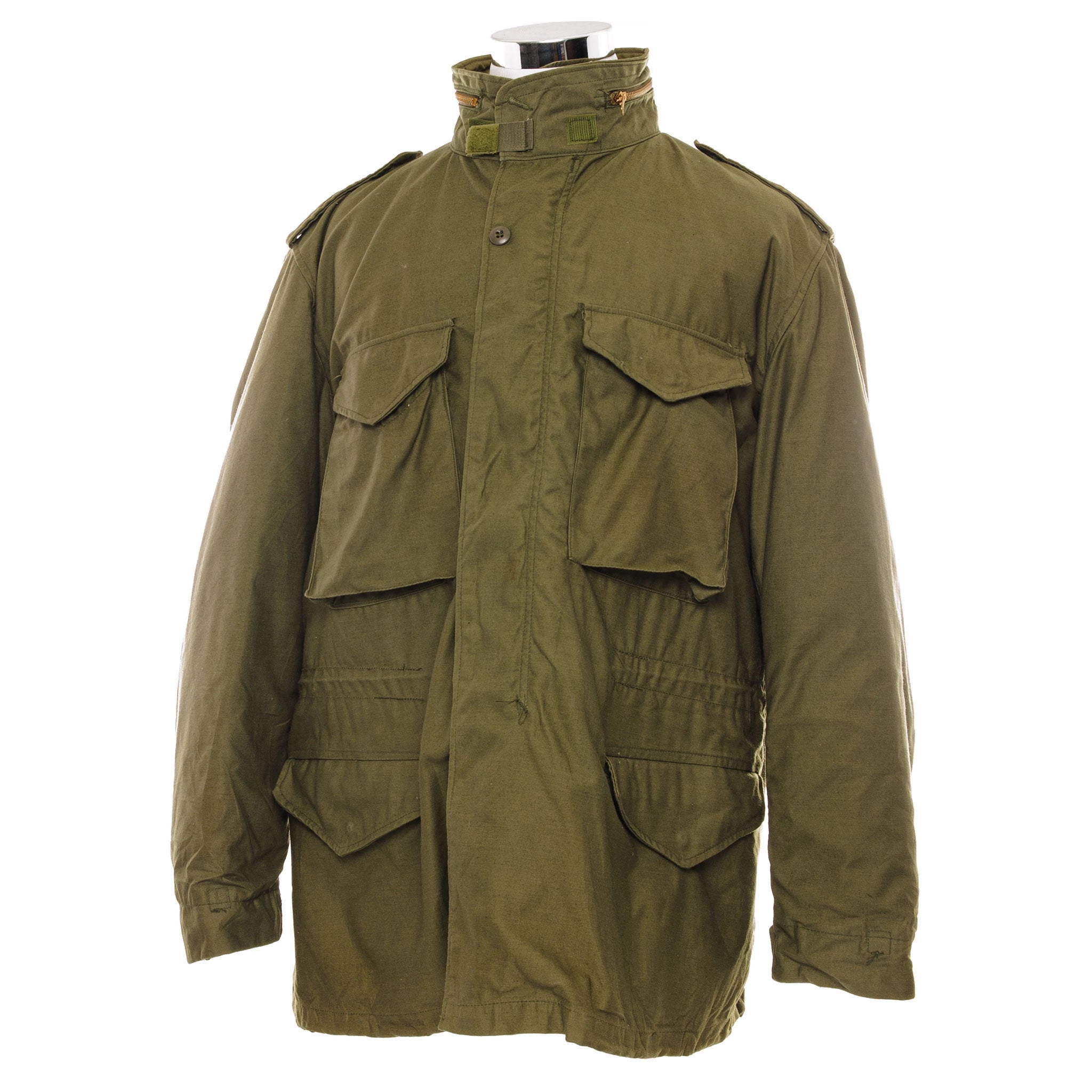 VINTAGE US ARMY M-1965 M65 FIELD JACKET SIZE XL REGULAR WITH LINER Goal Ergonomic Shoulder Design