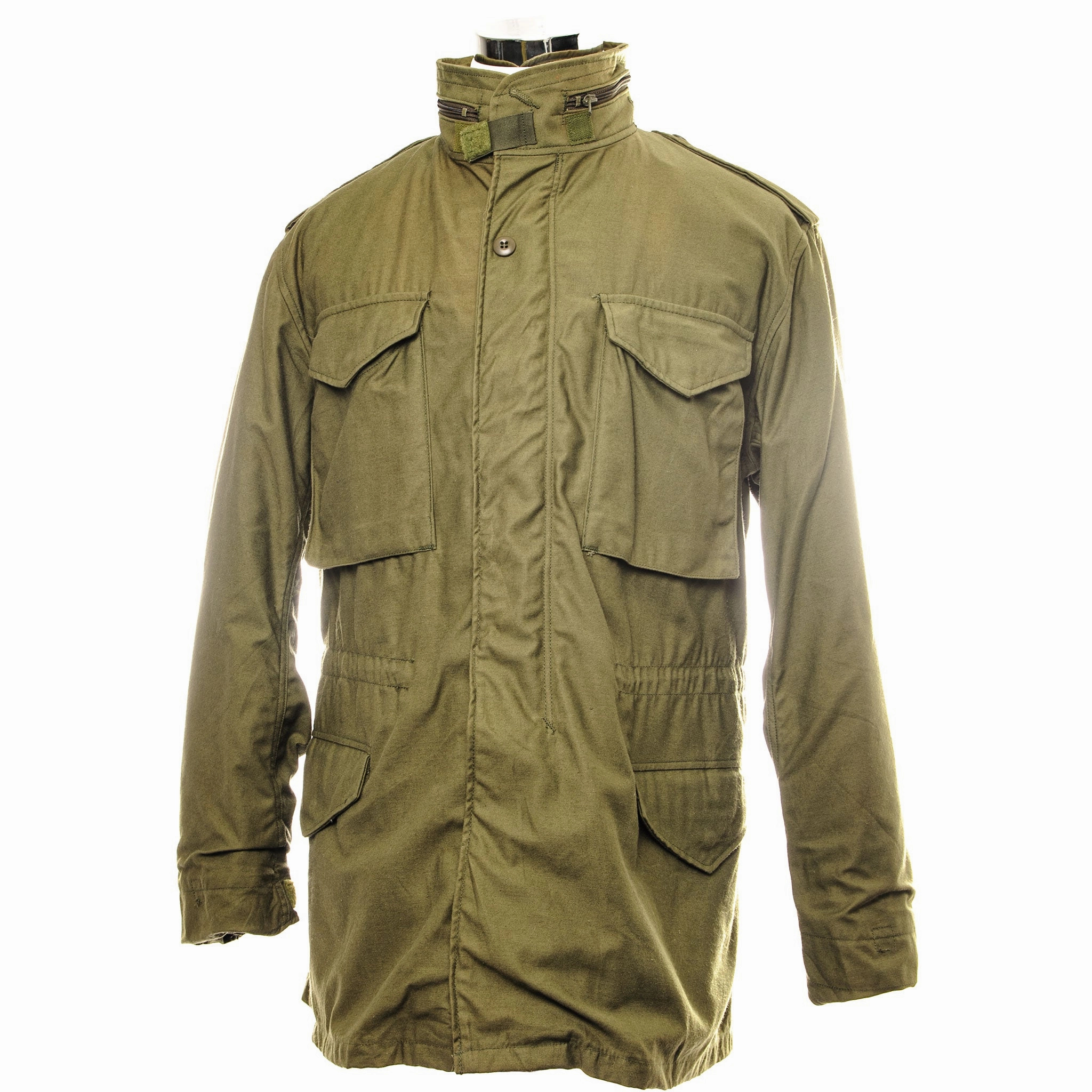 Utility Piece Grid Fleece Lining VINTAGE US ARMY M-1965 M65 FIELD JACKET WITH LINER 1987 SIZE MEDIUM LONG DEADSTOCK