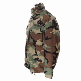 VINTAGE US ARMY M-1965 M65 WOODLAND CAMO FIELD JACKET 1999 LARGE REGULAR Sale Fashionable Outerwear