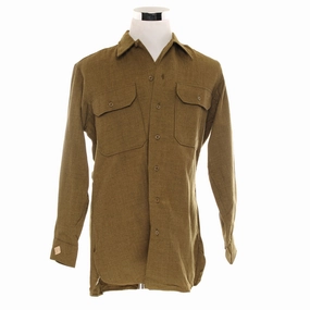 VINTAGE US ARMY M-37 M37 FLANNEL SHIRT 1943 WW2 SIZE 15 1/2 X 34 DEADSTOCK WITH ORIGINAL TAG. dancing suitable Kangaroo Pocket