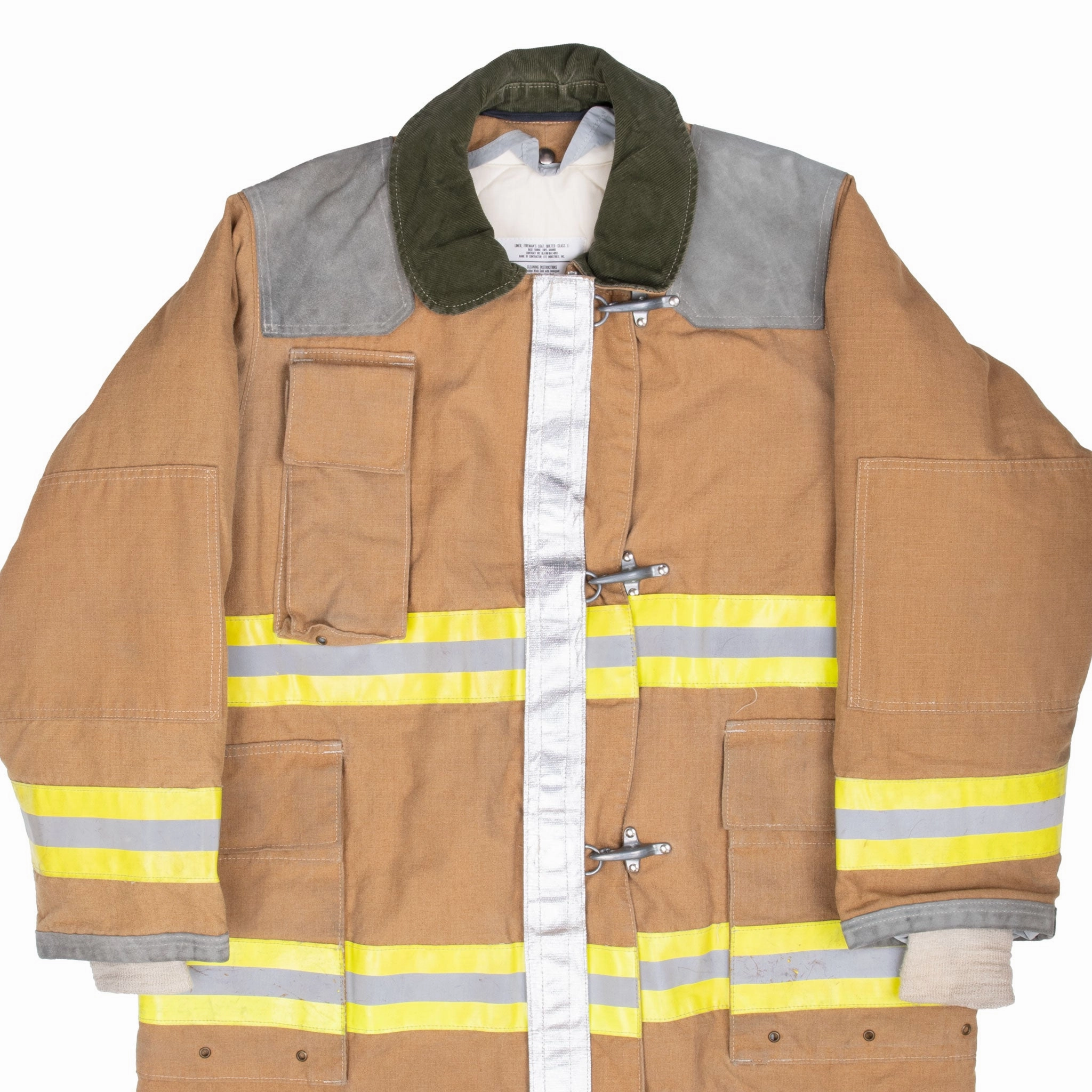 VINTAGE US ARMY MILITARY FIREMAN COAT JACKET WITH LINER 1990 SIZE LARGE suitable for educational purposes Money