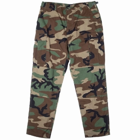 windproof VINTAGE US ARMY RIP STOP WOODLAND CAMO COMBAT TROUSER 1996 LARGE LONG