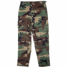 Stretch Movement WaterproofTechnology VINTAGE US ARMY RIP STOP WOODLAND CAMO COMBAT TROUSER 1996 MEDIUM LONG NOS
