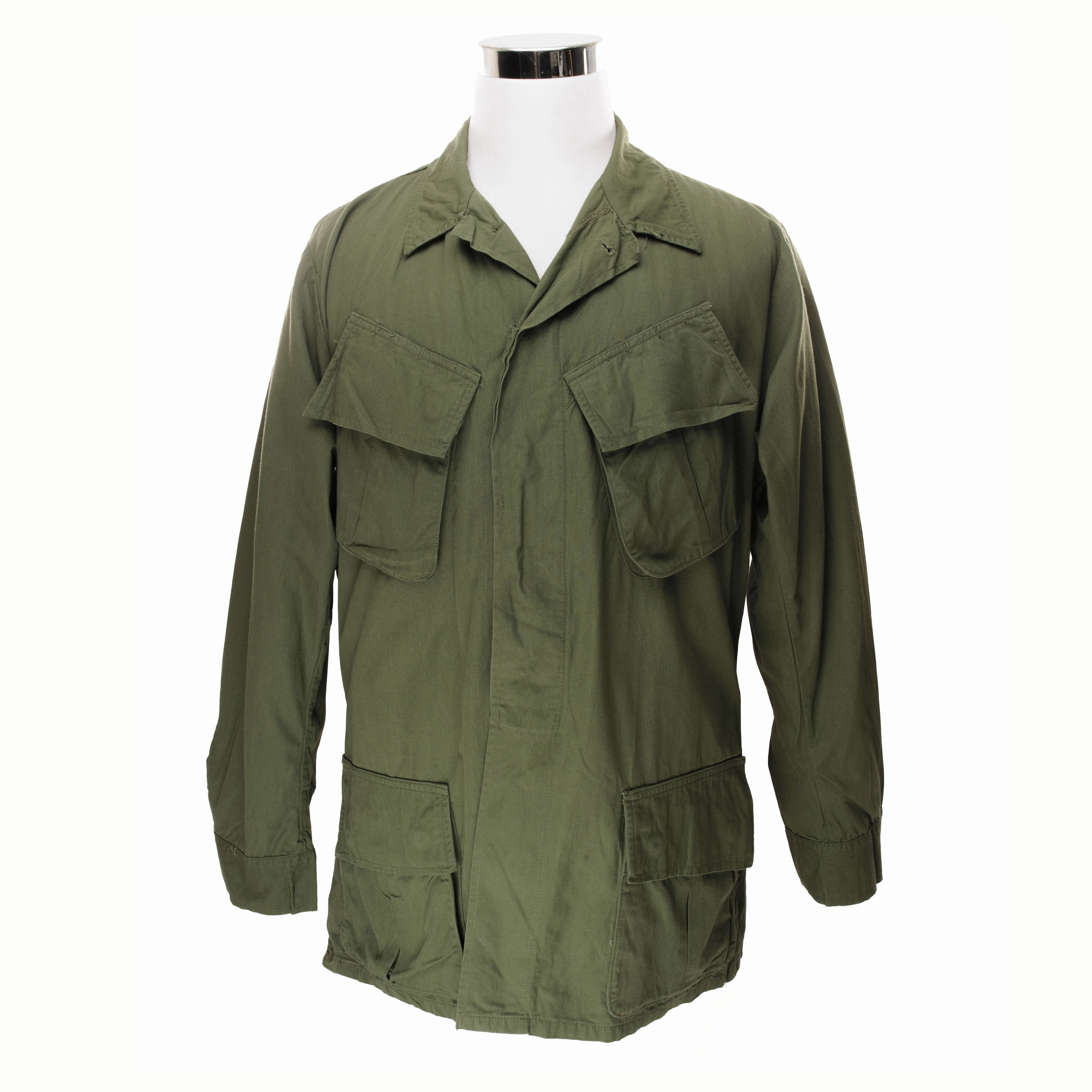 VINTAGE US ARMY TROPICAL COMBAT JACKET 1966 VIETNAM WAR MEDIUM LONG NOS NEW Urban Motion sunny