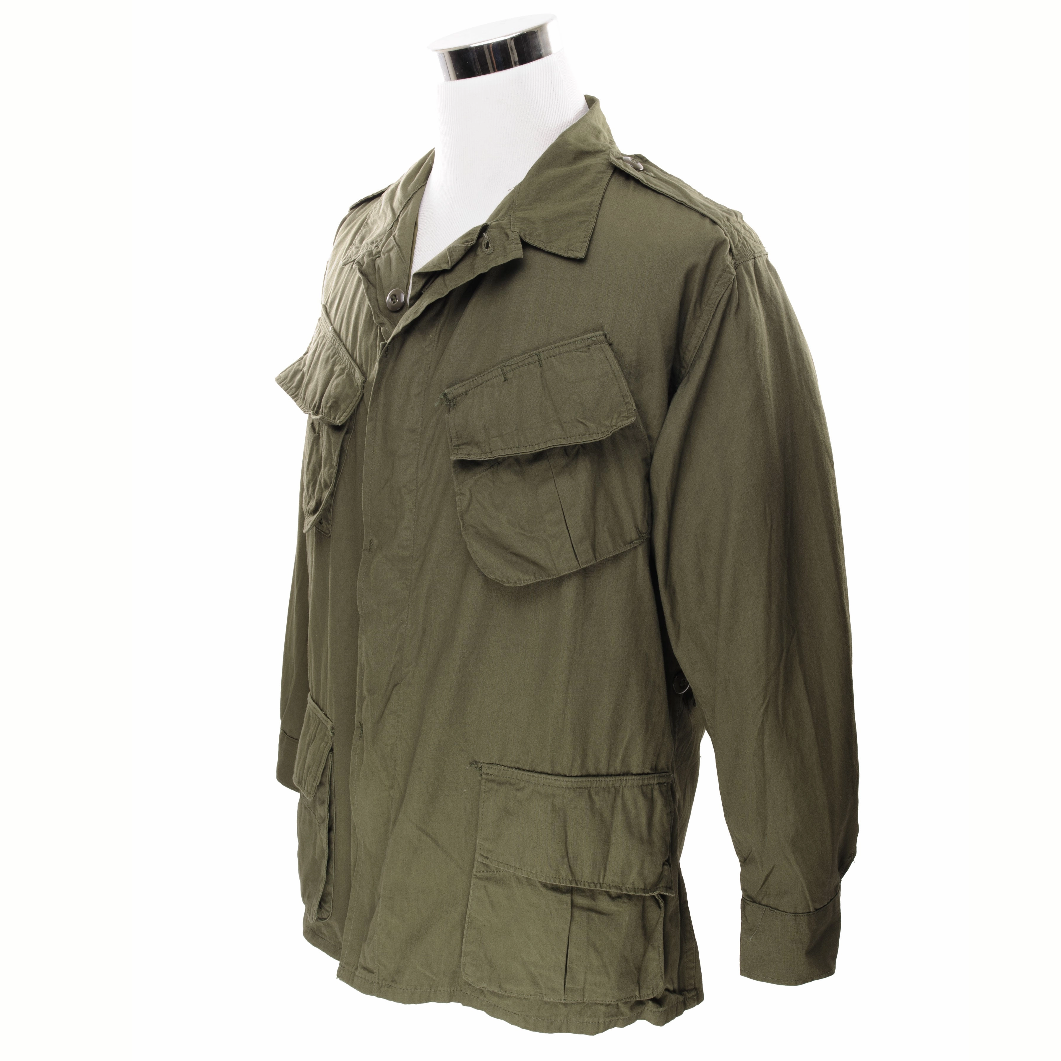 Extra Warmth VINTAGE US ARMY TROPICAL COMBAT JACKET 2ND PAT 1966 VIETNAM WAR LARGE SHORT NOS