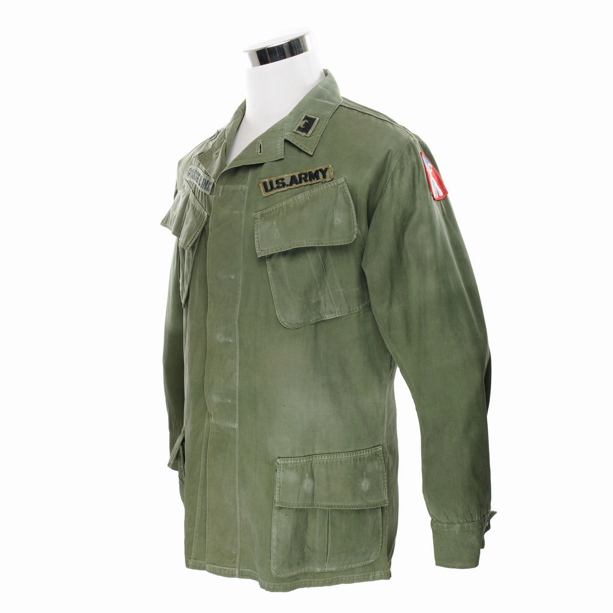 VINTAGE US ARMY TROPICAL COMBAT JACKET 3RD PATTERN 1967 VIETNAM WAR MEDIUM Long LayeredComfort