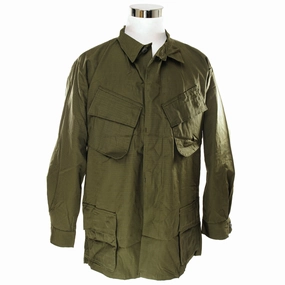 VINTAGE US ARMY TROPICAL COMBAT JACKET 5TH PATTERN 1969 VIETNAM WAR SIZE XL REGULAR DEADSTOCK Lightweight city lights