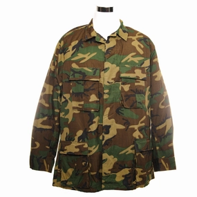 VINTAGE US ARMY TROPICAL COMBAT JACKET 5TH PATTERN ERDL 1977 SIZE LARGE REGULAR DEADSTOCK Razor