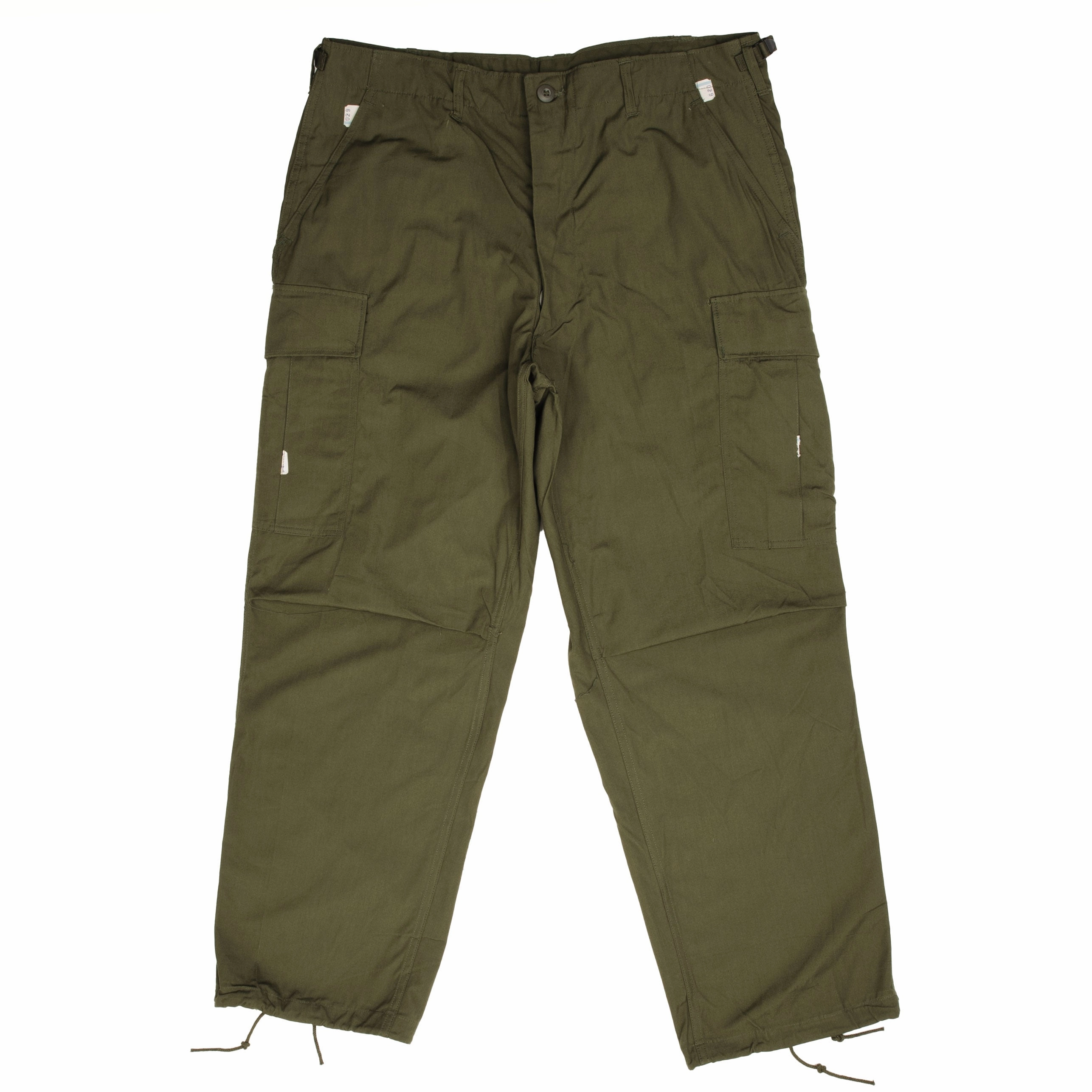 VINTAGE US ARMY TROPICAL COMBAT TROUSERS 1966 VIETNAM WAR LARGE SHORT NOS NEW No Bunching Street Inspired