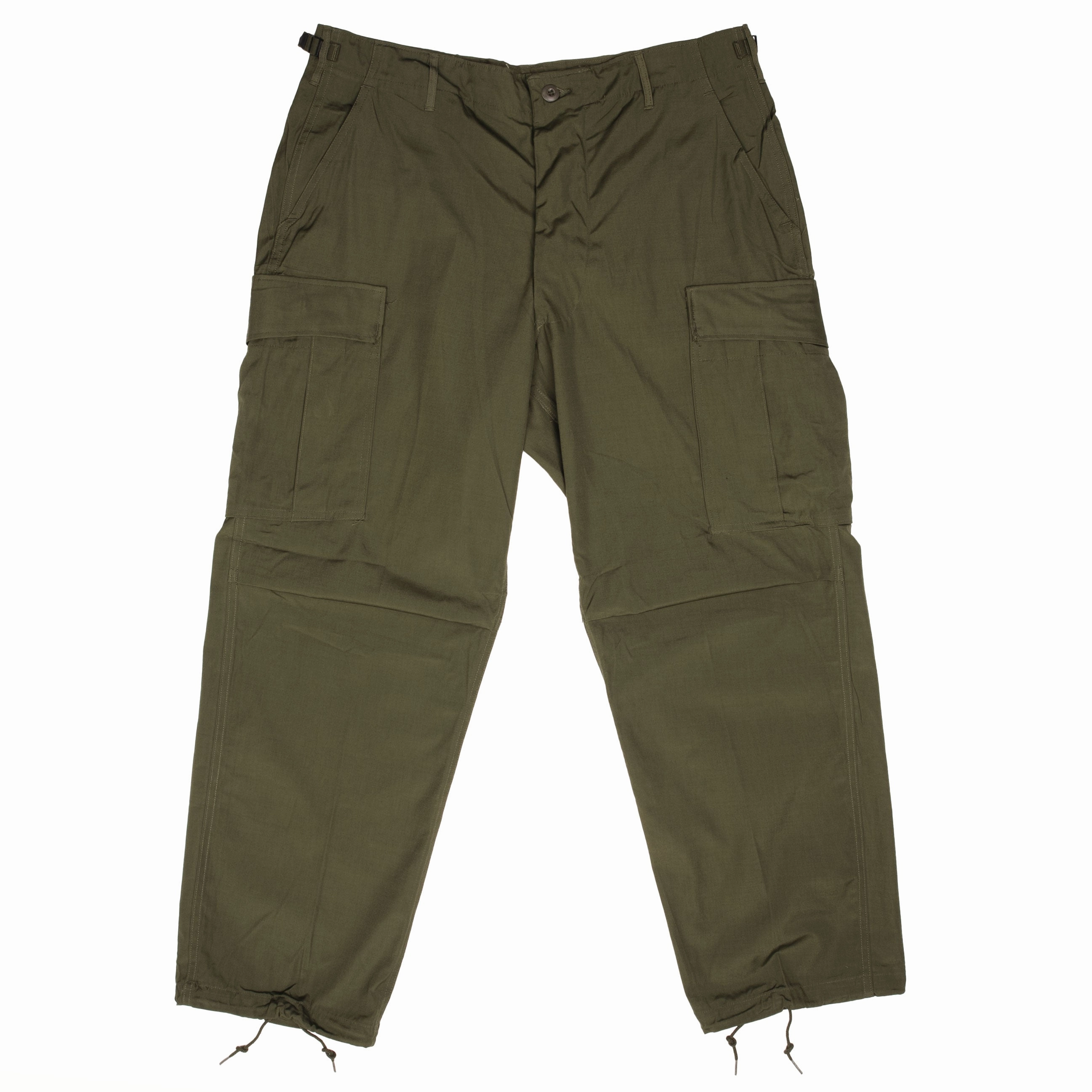 SecureClosures No Ride Up VINTAGE US ARMY TROPICAL COMBAT TROUSERS 1967 VIETNAM LARGE SHORT NOS NEW