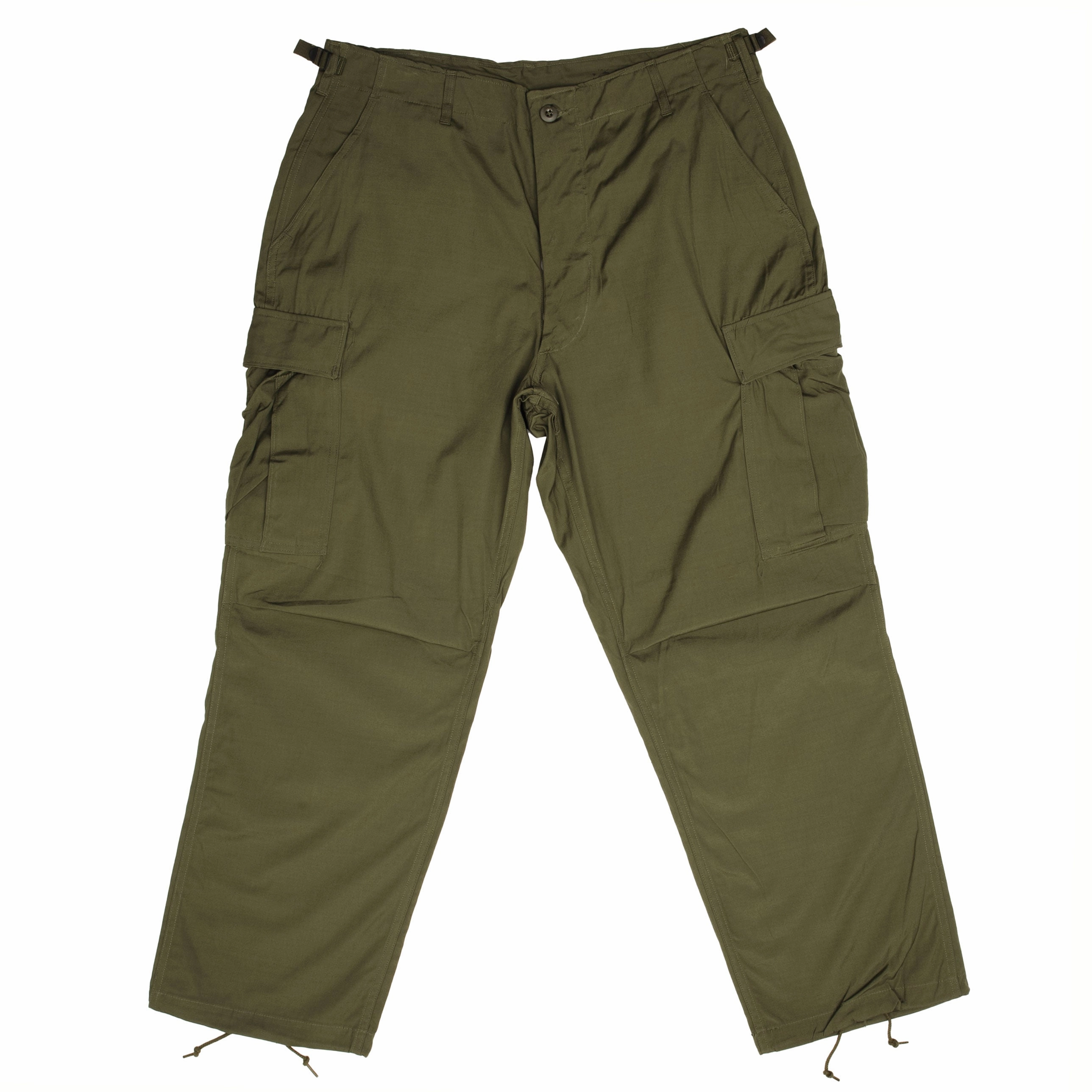 VINTAGE US ARMY TROPICAL COMBAT TROUSERS 3RD PAT 1966 VIETNAM LARGE SHORT NOS Comfortable Look Adjustable loop