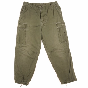 QuickReleaseFastenings VINTAGE US ARMY TROPICAL COMBAT TROUSERS PANTS 4TH PATTERN VIETNAM WAR ERA SIZE LARGE SHORT W33 L27.5