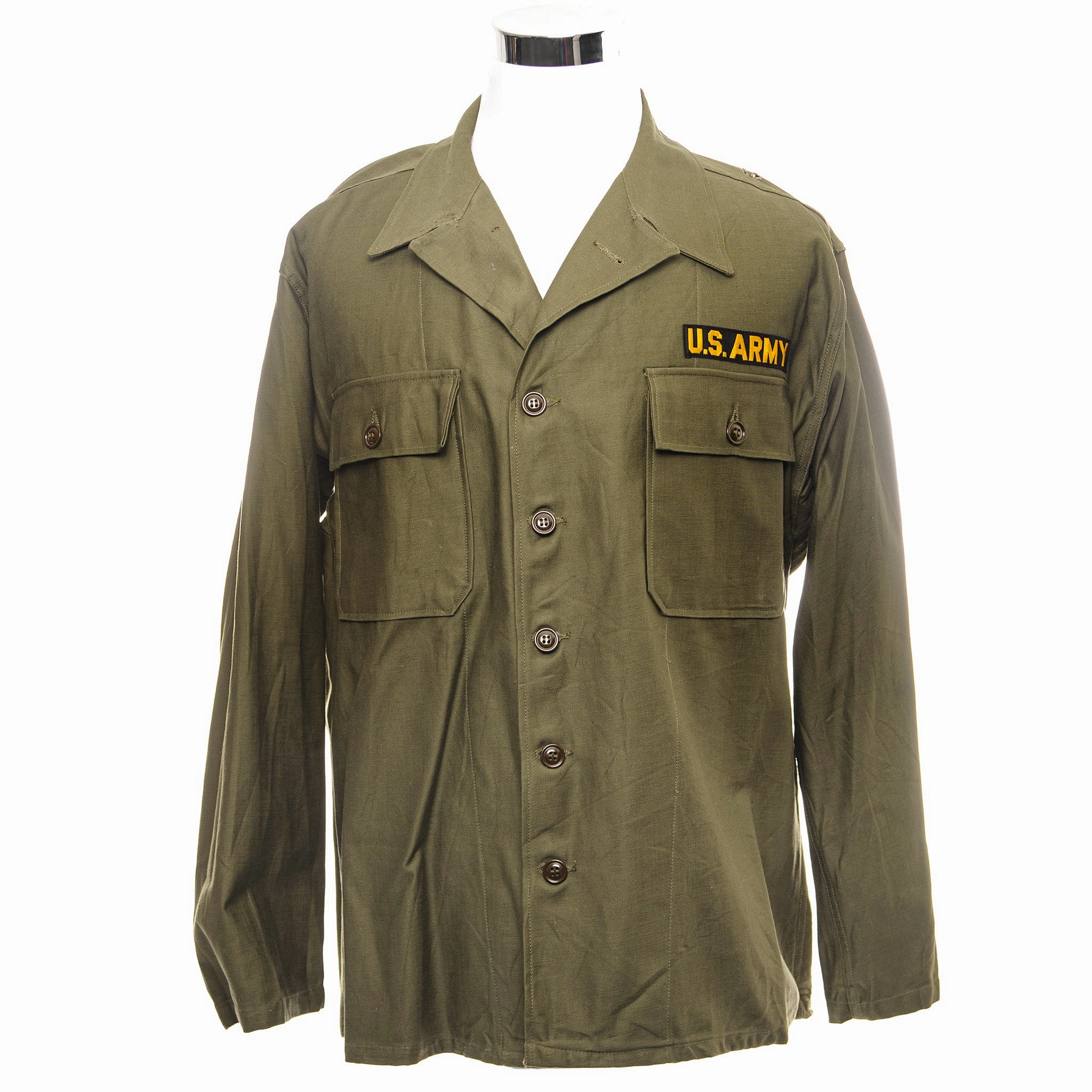 VINTAGE US ARMY UTILITY JACKET 1957 VIETNAM WAR SIZE LARGE Commend