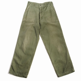 Printed design Flattering Design VINTAGE US ARMY UTILITY OG-107 SATEEN TROUSERS PANTS 1960'S VIETNAM WAR SIZE 28X28