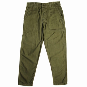 Layering Piece VINTAGE US ARMY UTILITY OG-107 SATEEN TROUSERS PANTS 1960s VIETNAM WAR SIZE W32 L28