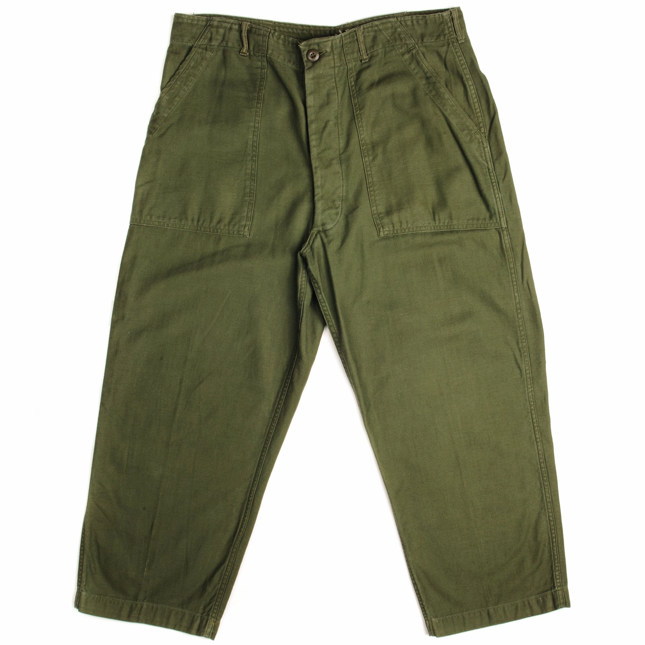 Trendy Layering Urban appeal VINTAGE US ARMY UTILITY OG-107 SATEEN TROUSERS PANTS 1967 VIETNAM WAR SIZE W37 L25