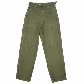 Sport Ready Fit Ripstop Reinforcement VINTAGE US ARMY UTILITY TROUSERS PANTS OG-107 SATEEN 1960S VIETNAM WAR SMALL