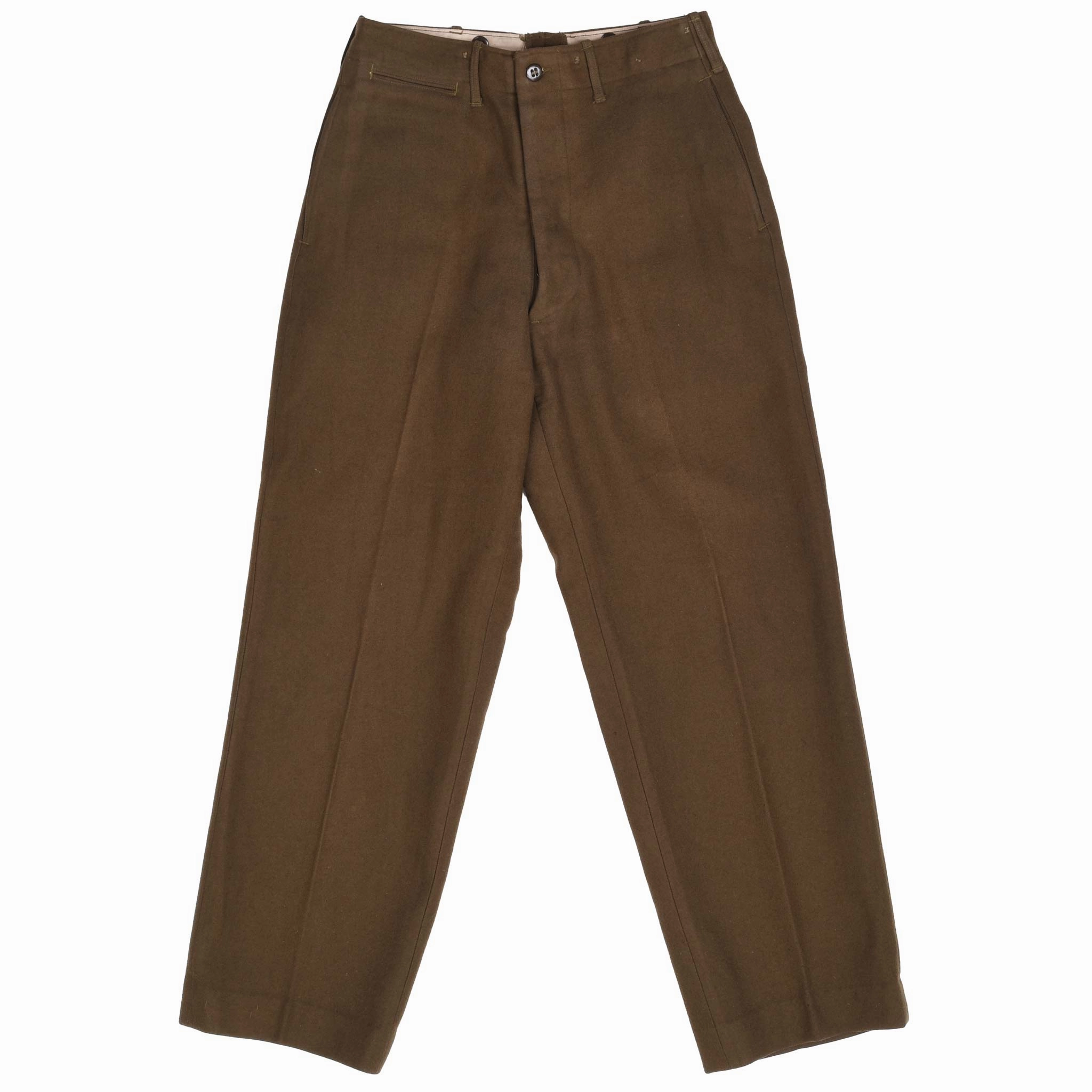 VINTAGE US ARMY WOOL TROUSERS PANTS 1945 WW2 SIZE 29X30 Chill Comfort Casual Performance Fit