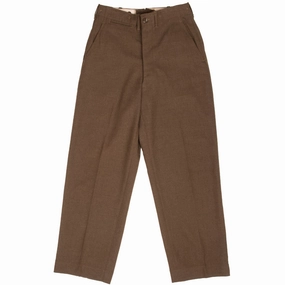 LightweightWeave VINTAGE US ARMY WOOL TROUSERS PANTS 1950S POST WW2 SIZE 30X30