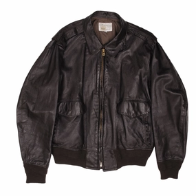 VINTAGE US BORDER PATROL UNIFORM LEATHER JACKET LATE 1970S SIZE 46 Tights