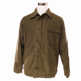 Breathable Regular-fit VINTAGE US NAVY A-2 DECK JACKET 1981 SIZE MEDIUM STENCIL