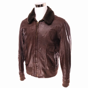 Romance VINTAGE US NAVY G-1 G1 FLIGHT JACKET SIZE 42 55J14 (AER)