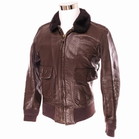 VINTAGE US NAVY G-1 G1 FLIGHT LEATHER JACKET 1976 SIZE 38 everyday staple