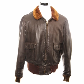 Nano Coated Fabric Fresh Look VINTAGE USAF US AIR FORCE FLIGHT LEATHER JACKET TYPE G-1 1968 VIETNAM WAR SIZE 48