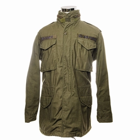 Stretch Fit Fall Friendly VINTAGE USAF US AIR FORCE M-1965 M65 FIELD JACKET PATCHED 1986 SIZE SMALL LONG