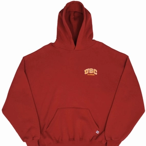 product sustainability impact product premium quality assurance VINTAGE USC ALUMNI RUSSELL ATHLETIC RED HOODIE SWEATSHIRT 1990S SIZE 2XL