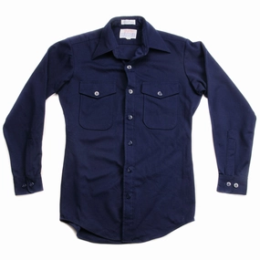 Herringbone product handmade quality VINTAGE USCG US COAST GUARD UTILITY SHIRT SIZE 14 1/2 X 32