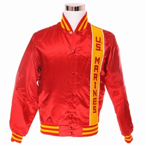 VINTAGE USMC US MARINE CORPS SOUVENIR BOMBER JACKET SIZE SMALL suitable for trade shows